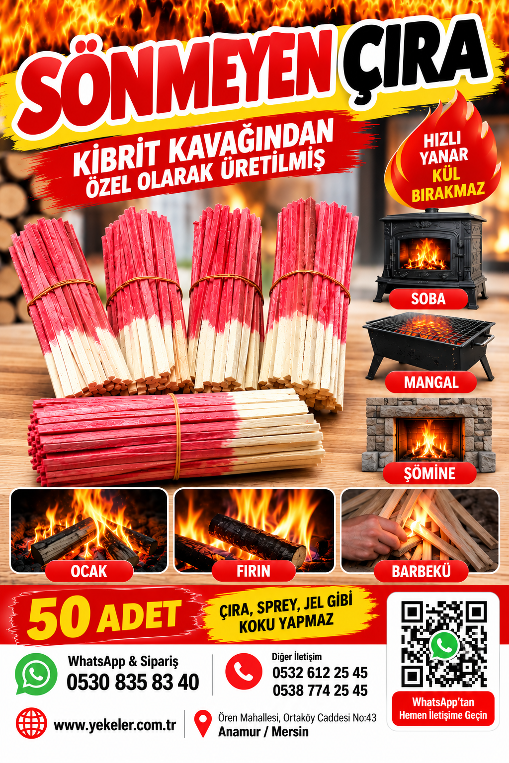 SÖNMEYEN ÇIRA-KİBRİT KAVAĞINDAN ÜRETİLMİŞ